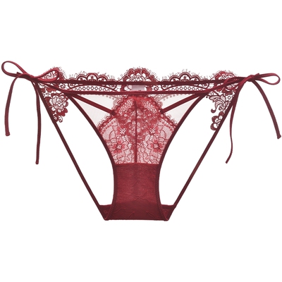 3件159|商场同款MYBODY新款蕾丝内裤水溶刺绣高开叉性感三角裤女