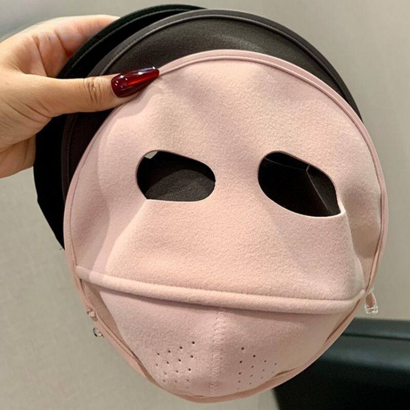 保暖口罩冬天防风防寒女高颜值秋冬季脸基尼防紫外线全脸防晒面罩