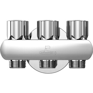 潜水艇一进三出角阀家用黄铜分水阀三出水洗衣机龙头通用旗舰店