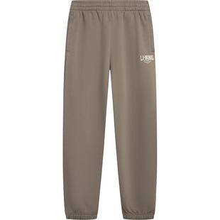 李宁热力裤丨新款宽松休闲卫裤男冬季加绒裤子保暖束脚针织运动裤