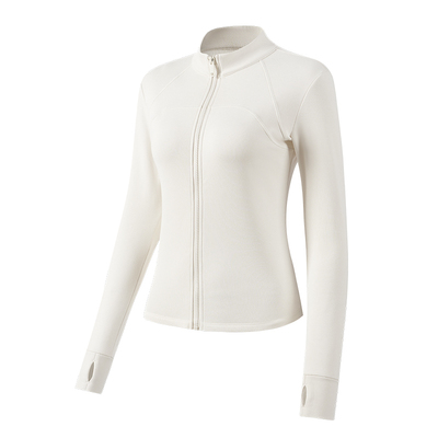 361加绒瑜伽服外套运动上衣长袖