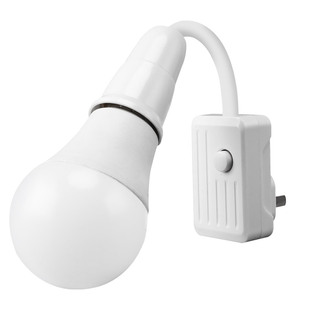 家用E27螺口灯座带插头插座式万向节能灯开关灯头座转换小夜灯泡