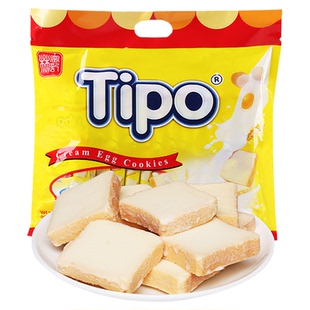 Tipo越南进口面包干鸡蛋牛奶味营养早餐饼干网红休闲零食小吃点心