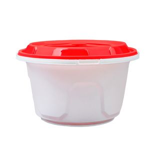 一次性餐盒锁扣长方形打包盒圆形外卖饭盒商用高端快餐盒食品级