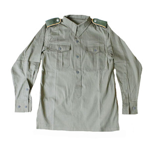【衬衣集合】德WH国房君和精英橄榄灰套头长袖衬衫 德军 诺曼军物