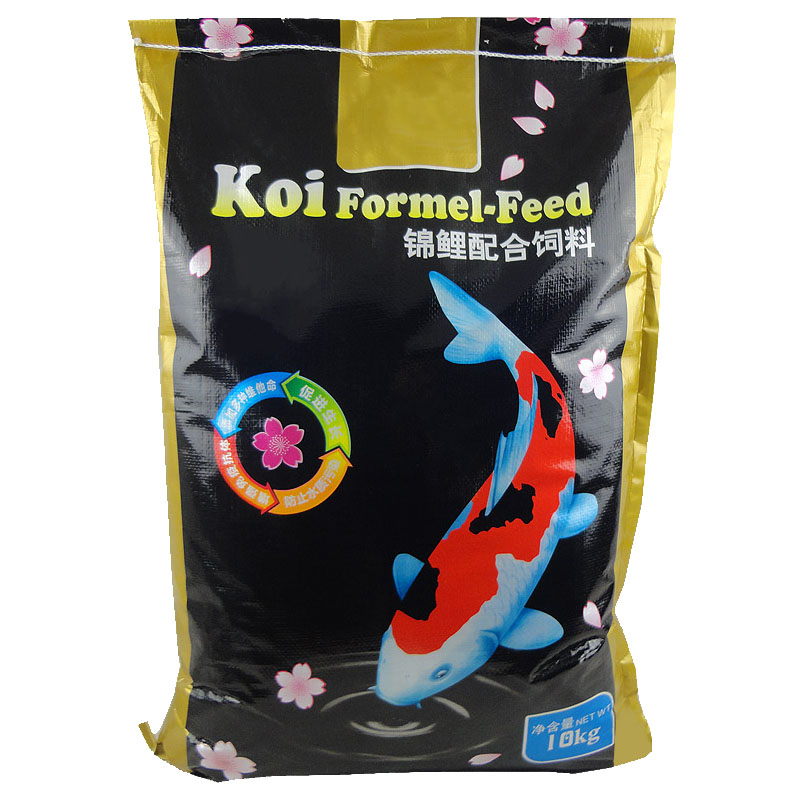 琪彩锦鲤饲料增色育成增体金鱼观赏鱼鱼粮小颗粒鱼食20斤包邮