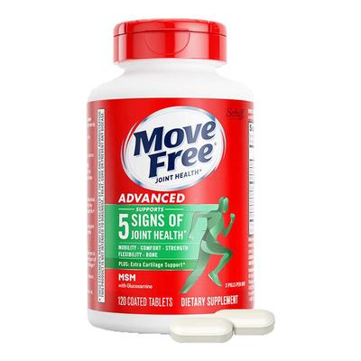 旭福Schiff Move Free氨糖维骨力氨基葡萄糖MSM绿盒绿瓶120粒