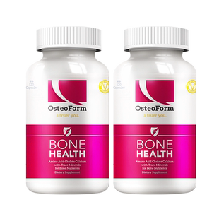 美国osteoform乐力氨基酸螯合钙片成人中老年孕妇补钙镁锌60粒*2