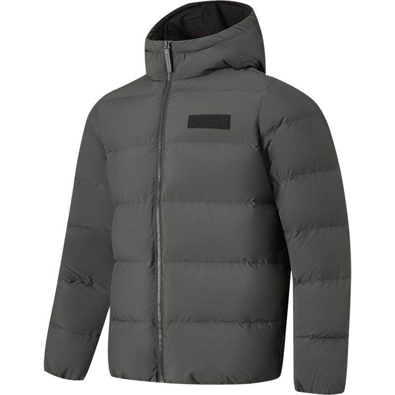 李宁男韦德系列短款羽绒服秋冬新款运动篮球轻便保暖鹅绒连帽外套