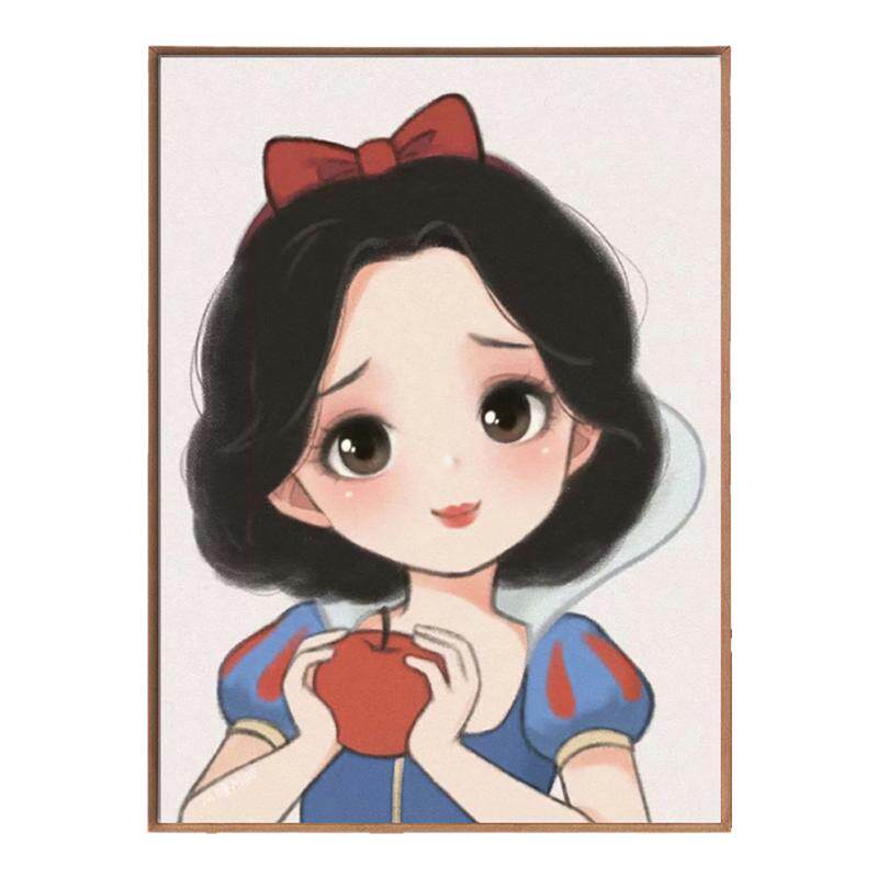 白雪公主钻石画方钻满钻十字绣