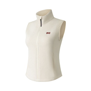 FIZZCOCO摇粒绒马甲女加厚保暖网球户外运动背心立领显瘦外套秋冬