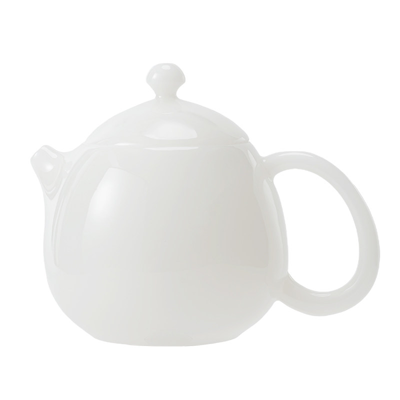 德化冰种羊脂玉白瓷井栏壶茶壶手工陶瓷泡茶壶龙蛋壶西施壶礼盒装