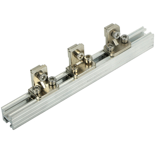 机械手配件治具连接块L块M4/M5单孔双孔螺母1818铝型材金具固定块