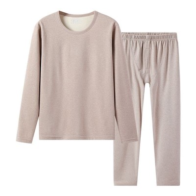 雅鹿男款保暖套装男发热