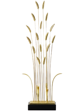 东方美学中式轻奢黄铜麦穗摆件