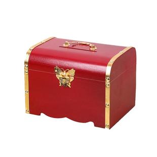 储蓄罐只进不出实木带锁存钱罐儿童防摔密码箱可存可取储钱罐网红