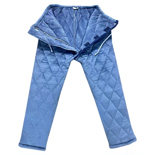 冬季加厚羊羔绒老人前开裆裤偏瘫小便失禁病人护理裤前开式棉裤子