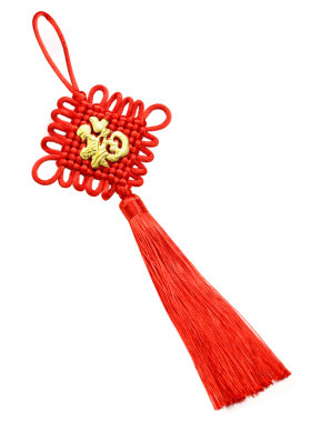 金色贴招财纳福春汽车门中国结