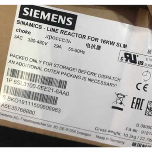 议价全新原装6SL3000-0CE21-0AA0 S120电抗器10KW 6SL30000CE210A