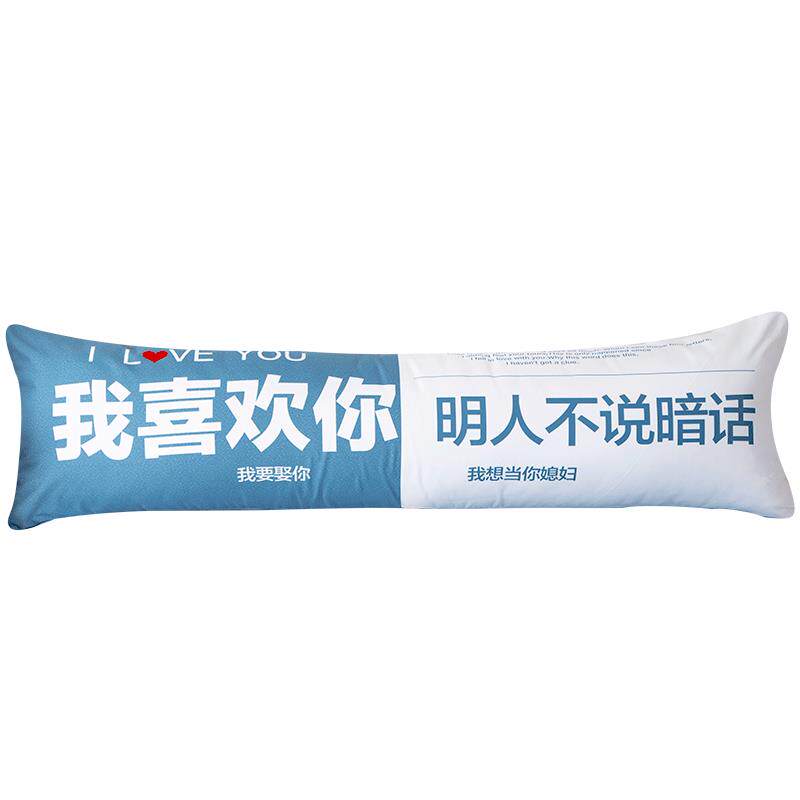 抖音款文艺范情侣双人枕头大抱枕