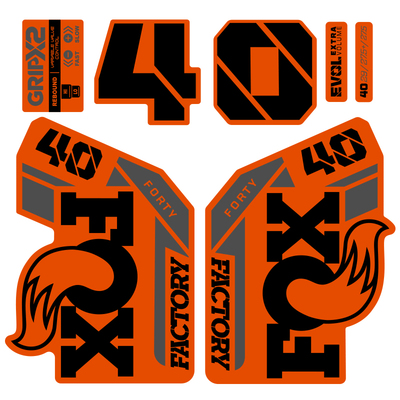 FOX40前叉贴纸山地车3M防水耐磨