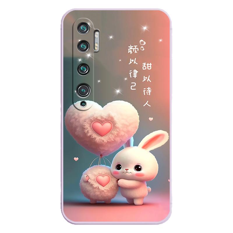 小米CC9Pro手机壳M1910F4E保护套micc9pro硅胶软壳cc9por男女款全包防摔可爱卡通个性创意外壳新款高级感兔子