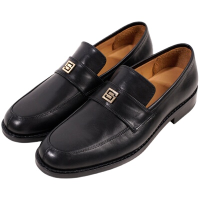 GS原创复古低跟五金两穿乐福鞋