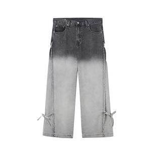 【商场同款】Levi's李维斯女士美式宽松直筒磨毛绑带牛仔裤003VY