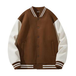 班尼路棒球服外套男新款撞色设计感男生潮牌夹克衫秋季男上衣潮A