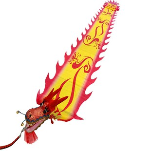 广场舞健身龙舞龙运动飞龙甩龙飘带彩带龙头单人舞龙甩龙龙布道具