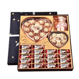 德芙巧克力礼盒装新年生日礼物女送男女友2026年货多唯呀心形实用