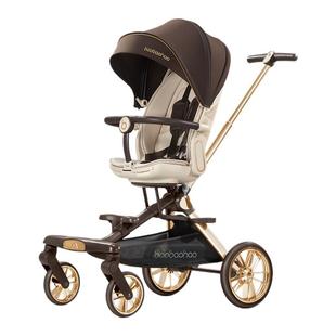 宝宝好V16max婴儿推车大轮版轻便可折叠可坐可躺双向高景观溜娃车