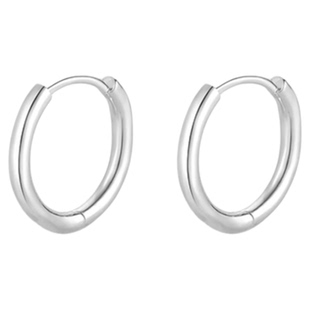 耳钉纯银999耳环耳圈耳骨针高级感2025新款爆款耳环男素圈耳饰女