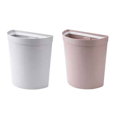 厨房垃圾桶半圆无盖壁挂柜门