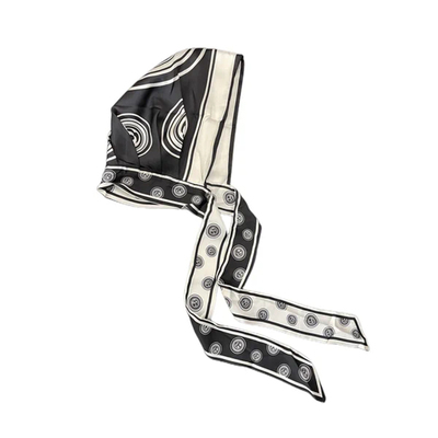 韩版夏季旅游百搭双层双面丝巾帽