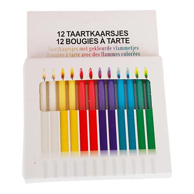 韩国ins彩焰生日蜡烛蛋糕装饰