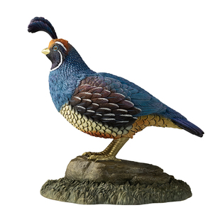 铜师傅 铜摆件《铜师傅百鸟集》之珠颈斑鹑 家居饰品 桌面摆件