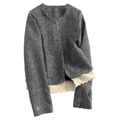 长袖外套可配一整套半身裙两件套