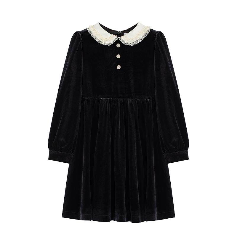 RBIGX秋季丝绒礼服公主连衣裙