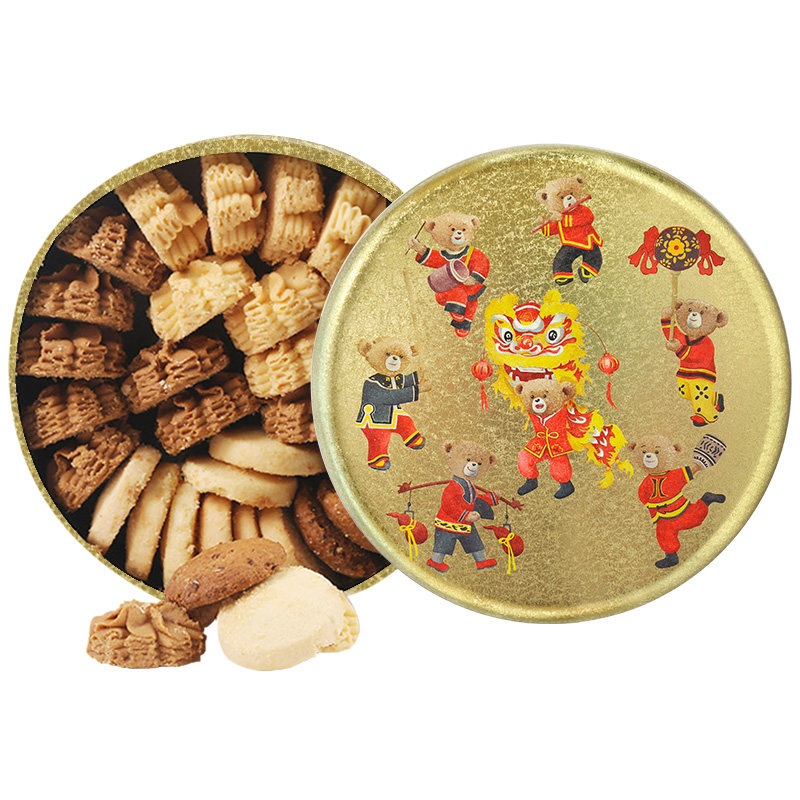 香港珍妮曲奇聪明小熊饼干四味