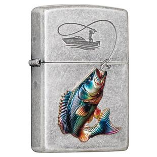 zippo防风打火机正品官方男士永不空军钓鱼佬煤油送男友生日礼物