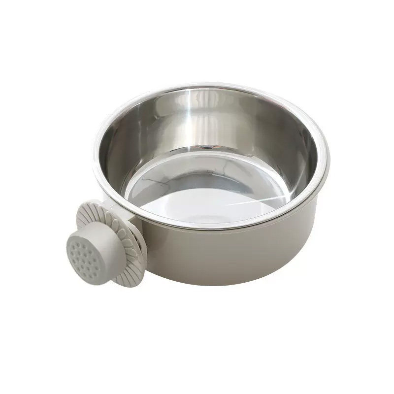 狗碗狗食盆猫盆狗碗悬挂式防打翻猫咪自动喂食器宠物挂笼固定喝水