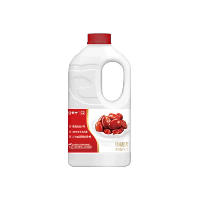 蒙牛酸奶原味红枣酸奶大桶装1KG桶大瓶家庭装益生菌风味发酵乳