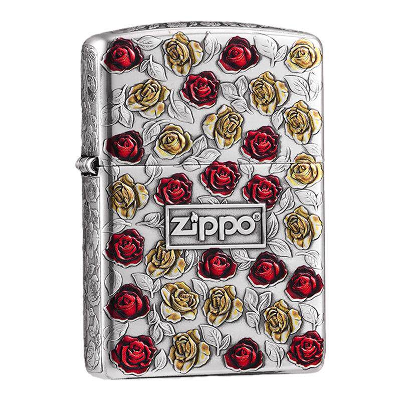 zippo打火机99朵玫瑰七夕送礼男