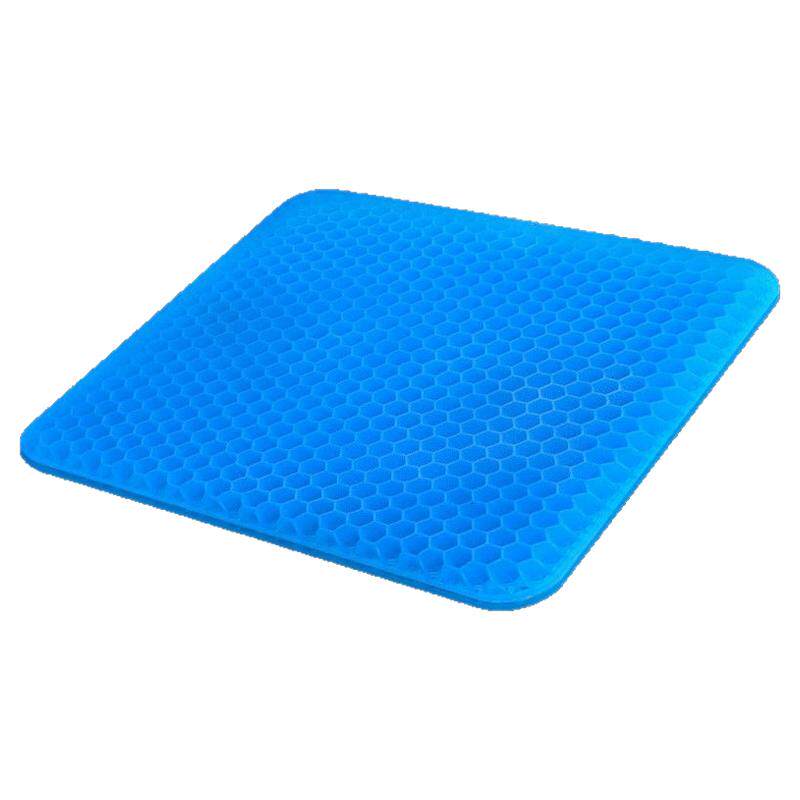 汽车坐垫夏季蜂窝凝胶冰丝四季通用办公室座垫硅胶透气凉屁垫货车