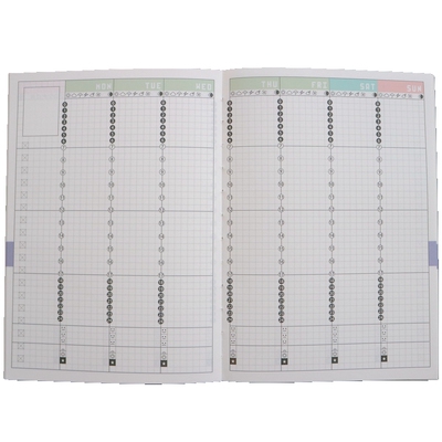 手帐自我管理竖版周计划日期内芯