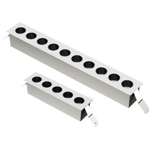 禾品护眼条形格栅射灯防眩目内嵌入式5头十头家用客厅天花无主灯