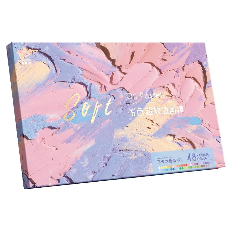 咔巴熊超软重彩油画棒蜡笔套装幼儿园小学生专用美术24色彩色无毒一年级超软儿童不脏手12色炫彩棒水溶性36色
