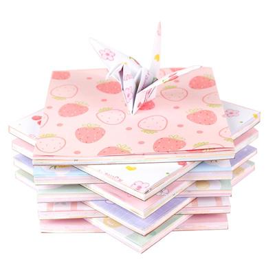 大角色正方形折纸水果系双面双色