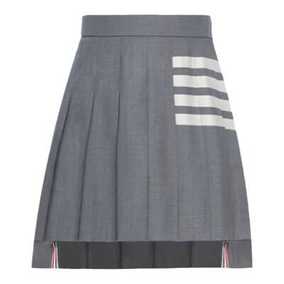 官方正品TB百褶裙灰色学院风A型